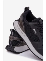 Pánské tenisky na platformě Big Star RR174361 Hi-Poly System černé