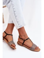 Dámské ploché sandály Černé Nexora