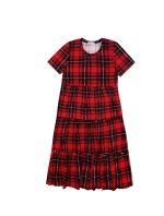 Dámská noční košile 360/021 červeno-černé káro - Karol