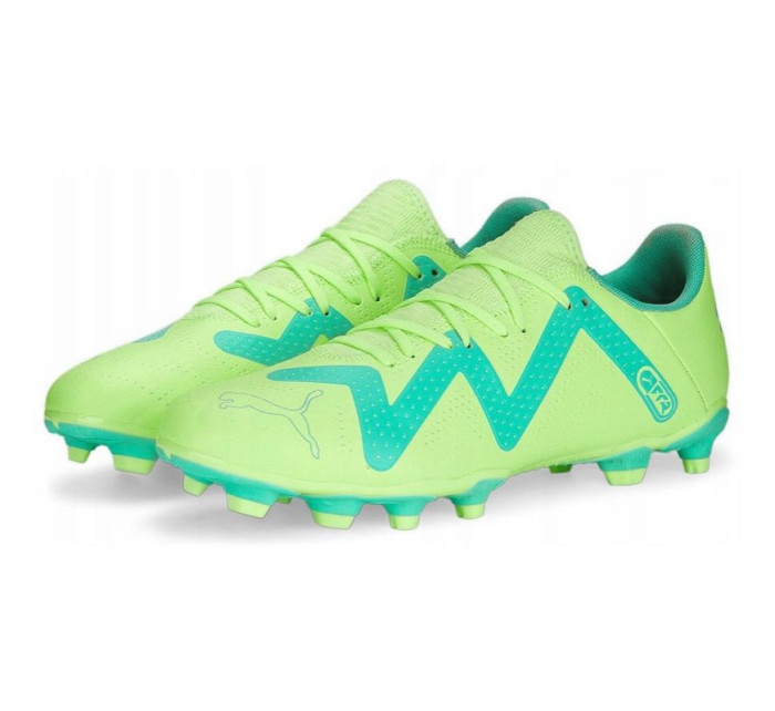 Pánské fotbalové kopačky FG/AG 107187 03 Neon zelená s modrou - Puma