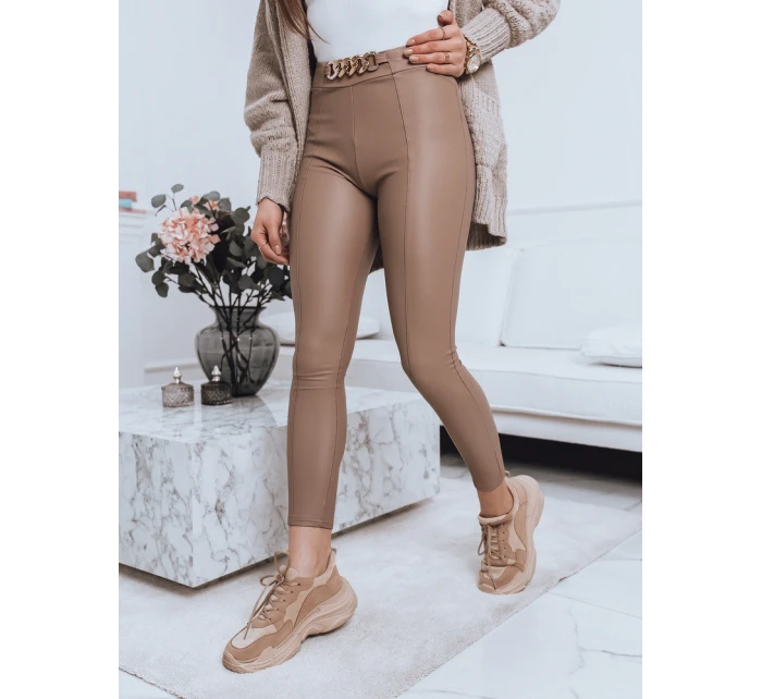Dámské legíny béžové Dstreet model 21964251 - FashionStreet