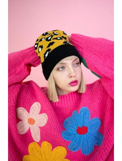 Dámská čepice model 18896120 Hipster Panther - Art of polo Dámská čepice model 18896120 Hipster Panther - Art of polo