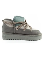 D.Franklin dámské sněhule zimní módní zateplené boty šedé dámské