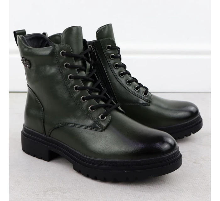 Dámské boty Bagger zateplené zelené Potocki 25-19324