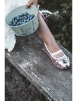 Dětské lodičky zdobené flitry růžové model 21663640 - Boto Dětské lodičky zdobené flitry růžové model 21663640 - Boto