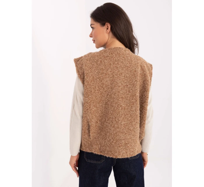 Kamizelka IT KZ model 21334789 camelowy - FPrice Kamizelka IT KZ model 21334789 camelowy - FPrice