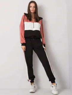 Dámská tepláková souprava HG-KMPL-5353.20X růžovo-černá - FPrice