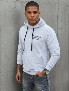 Pánská šedá mikina FashionStreet BX5462