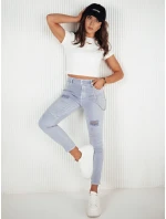 Dámské džínové kalhoty ALEX purple FashionStreet UY1879 Dámské džínové kalhoty ALEX purple FashionStreet UY1879