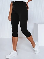Dámské 3/4 legíny s vysokým pasem černé FashionStreet UY2738