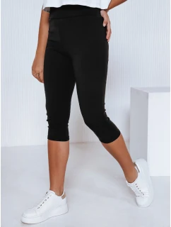 Dámské 3/4 legíny s vysokým pasem černé FashionStreet UY2738