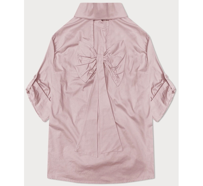 Růžová košile s ozdobnou mašlí na zádech (24018)