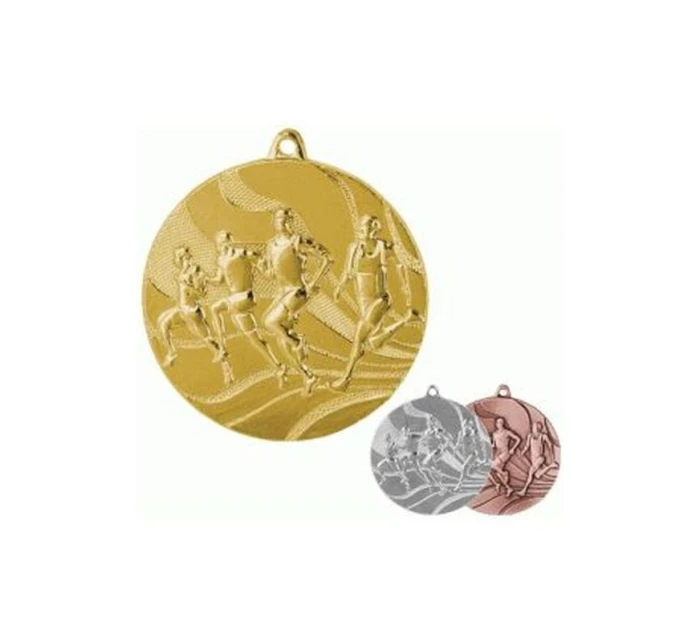 Zlatá medaile - běh - ocelová medaile 50mm