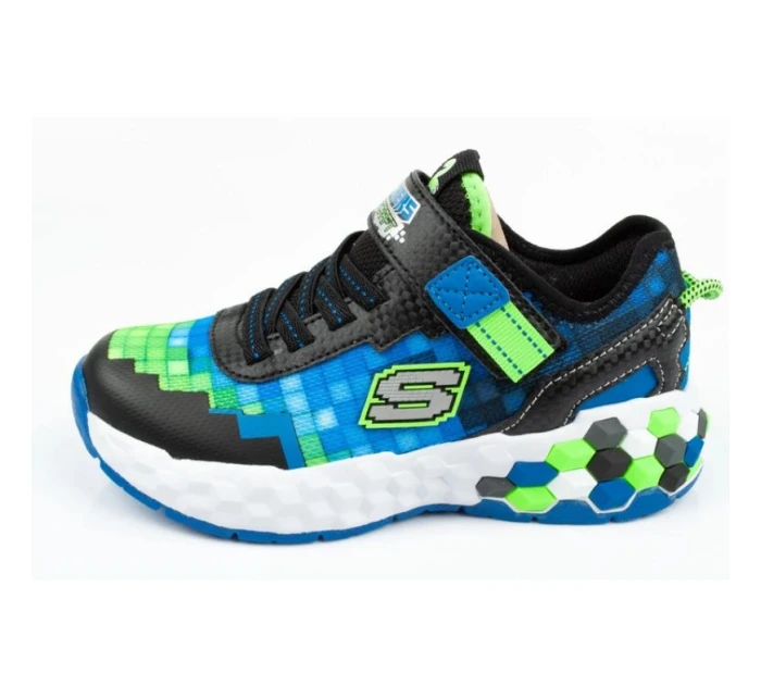 Boty Skechers Minecraft LED Jr 402204L/BBLM Boty Skechers Minecraft LED Jr 402204L/BBLM