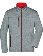 JN Pánská 2vrstvá melanžová softshell bunda 02. dark model 22530656 - Daiber JN Pánská 2vrstvá melanžová softshell bunda 02. dark model 22530656 - Daiber