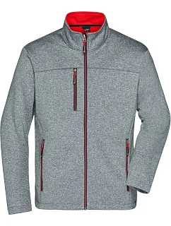 JN Pánská 2vrstvá melanžová softshell bunda 02. dark model 22530656 - Daiber