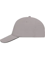 MB 35 5 panelová sandwich kšiltovka model 22502335 light grey/black - Daiber
