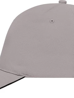 MB 35 5 panelová sandwich kšiltovka model 22502335 light grey/black - Daiber