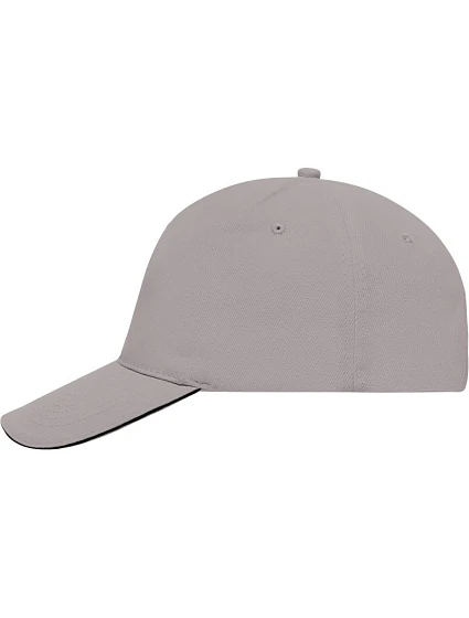 MB 35 5 panelová sandwich kšiltovka model 22502335 light grey/black - Daiber