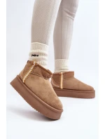 Sněhule na platformě se vzorem světle hnědé model 21645939 - Boto Sněhule na platformě se vzorem světle hnědé model 21645939 - Boto