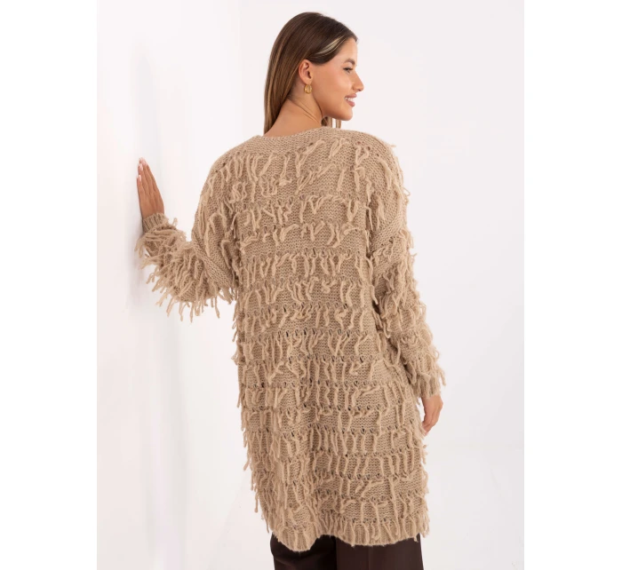 Sweter MI SW model 21314485 beżowy - FPrice Sweter MI SW model 21314485 beżowy - FPrice