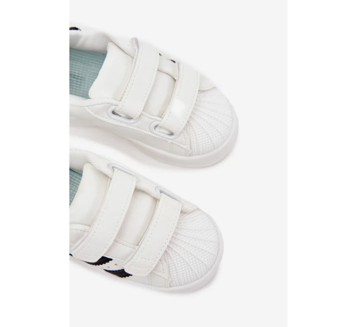 Dětské sportovní sneakers z eko kůže Renel – bílé