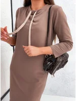 Dámské sportovní mini šaty v barvě cappuccino model 20905716 - Moon