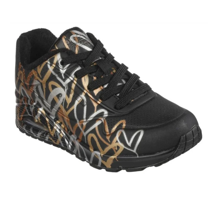 Boty Skechers Uno Metallic Love W 155523/BKGD