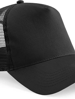 Beechfield B 640B Dětská 5 panelová kšiltovka Trucker 53.640B black/black