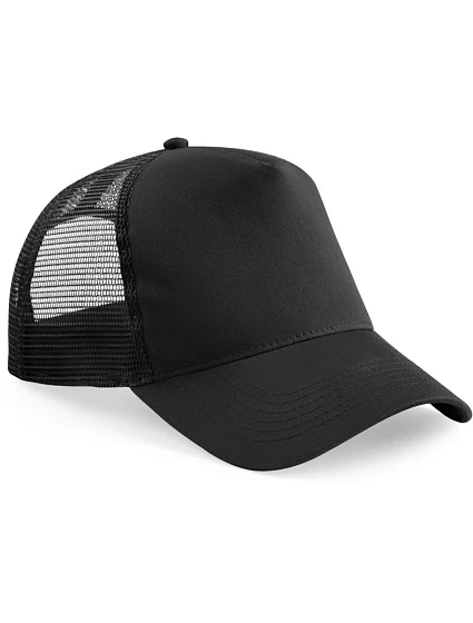 Beechfield B 640B Dětská 5 panelová kšiltovka Trucker 53.640B black/black Beechfield B 640B Dětská 5 panelová kšiltovka Trucker 53.640B black/black