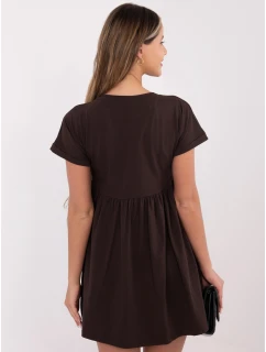 Šaty RV SK 5672.03P tmavě hnědé