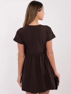 Šaty RV SK 5672.03P tmavě hnědé