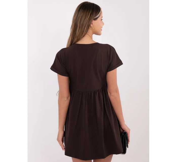 Šaty RV SK 5672.03P tmavě hnědé Šaty RV SK 5672.03P tmavě hnědé
