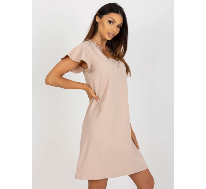Šaty WN SK VE45.09 béžová Šaty WN SK VE45.09 béžová