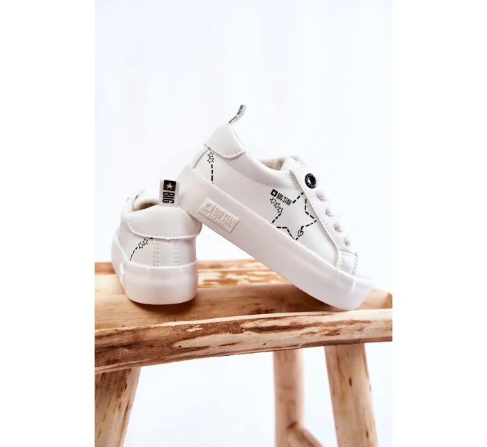 Dětská sportovní obuv Šněrovací Big Star KK374222 Bíle Dětská sportovní obuv Šněrovací Big Star KK374222 Bíle