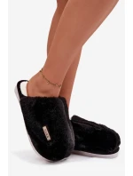 Dámské huňaté pantofle – černé Belinna Dámské huňaté pantofle – černé Belinna