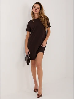 Dámské šaty RV SK 8724 1.91 tmavě hnědé - FPrice