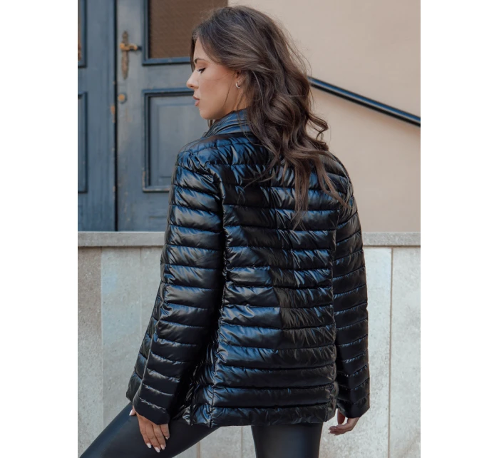 Dámská prošívaná přechodná bunda se stojáčkem BUSY BEE černá FashionStreet TY4538