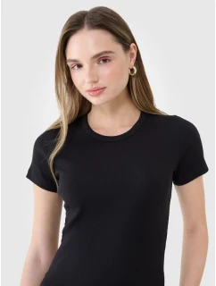 Dámské žebrované tričko model 21433273 - 4F