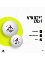 JOOLA PRO 3 STAR MÍČKY NA STOLNÍ TENIS 24KS BÍLÉ JOOLA PRO 3 STAR MÍČKY NA STOLNÍ TENIS 24KS BÍLÉ