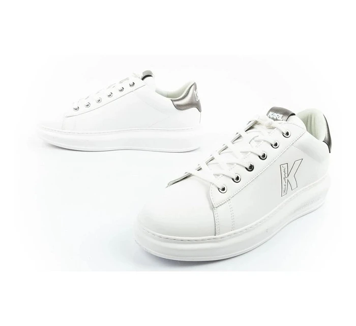 pánské tenisky model 22056000 z přírodní kůže bílé - Karl Lagerfeld