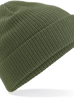 Beechfield B 50N Pletená čepice z bio bavlny 53.0050 olive green
