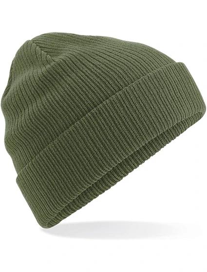 Beechfield B 50N Pletená čepice z bio bavlny 53.0050 olive green Beechfield B 50N Pletená čepice z bio bavlny 53.0050 olive green