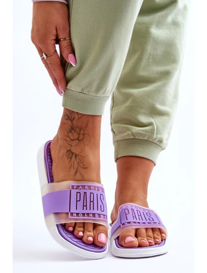 Dámské sportovní pantofle fialový model 21618892 - Boto
