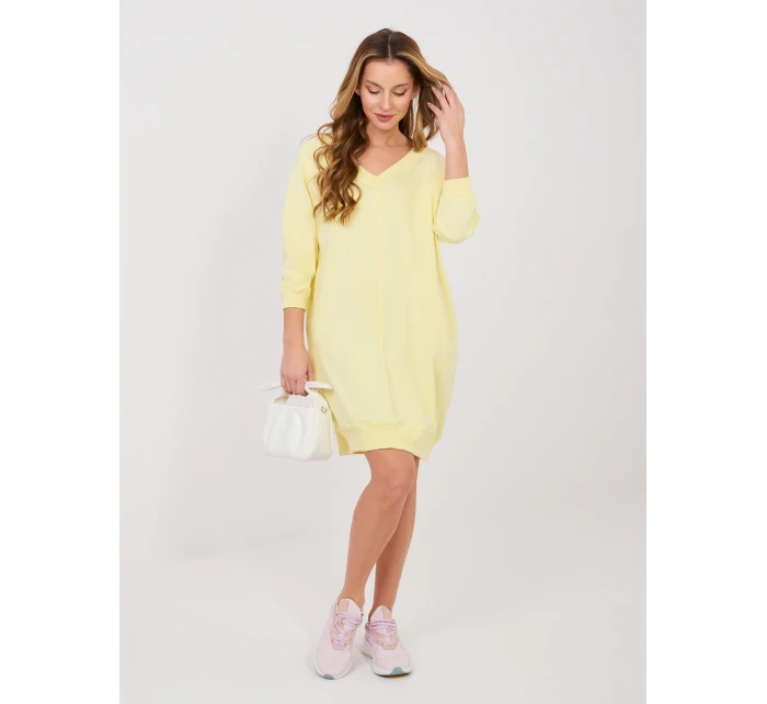 Sukienka RV SK model 22013870 jasny żółty - FPrice