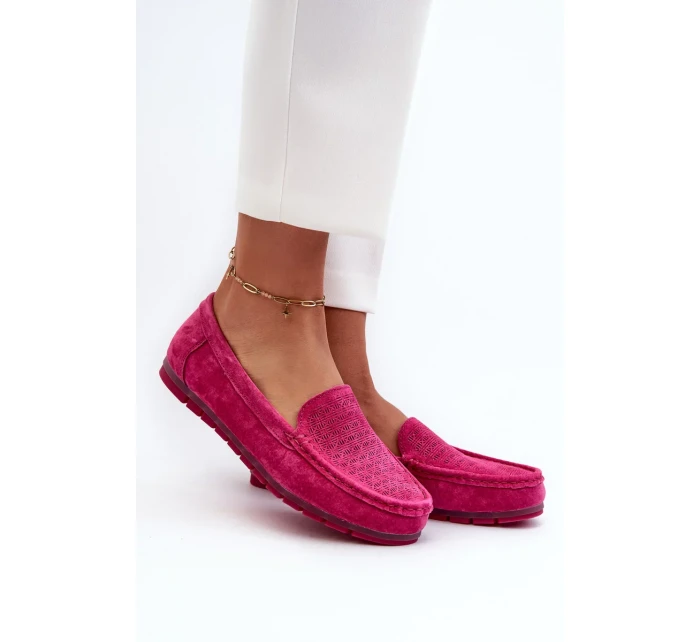 Semišové dámské mokasíny Fuchsia S.Barski Semišové dámské mokasíny Fuchsia S.Barski