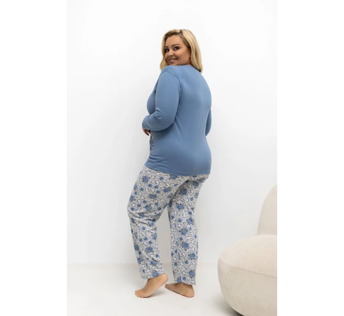 Pohodlná pyžama pro plnoštíhlé model 221189 Forever Pink Pohodlná pyžama pro plnoštíhlé model 221189 Forever Pink