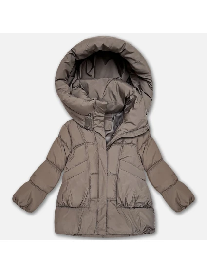 damska kurtka oversize jasny brązowy model 21725753 - S'WEST damska kurtka oversize jasny brązowy model 21725753 - S'WEST