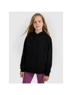 Dívčí nepruhovaná mikina s kapucí 4F 4FJWMM00TSWSF1862-20S