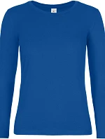 B&C #E190 LSL /women Dámské tričko z těžké bavlny s dl. rukávem 01.008T royal blue